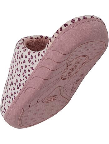 Zapatillas botines microvellón con estampado de leopardo, niña isotoner