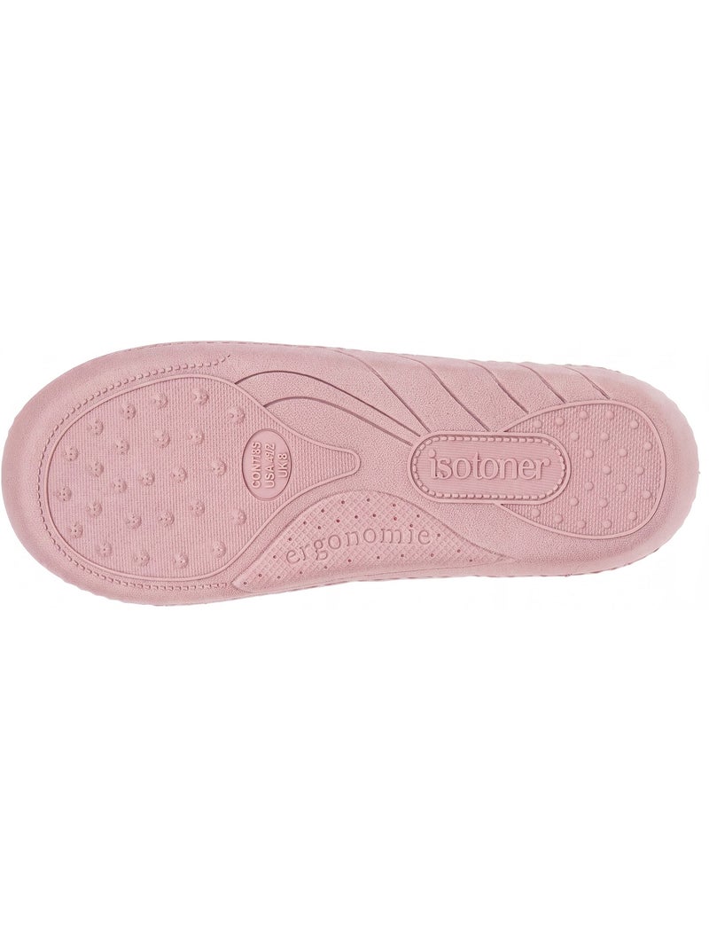 Zapatillas botines microvellón con estampado de leopardo, niña Isotoner Blanco / Rosa / Beige - Kiabi