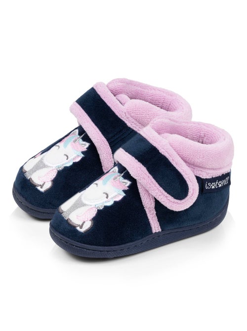 Zapatillas botines microvellón con sujeción reforzada, bebé niña Isotoner - Kiabi