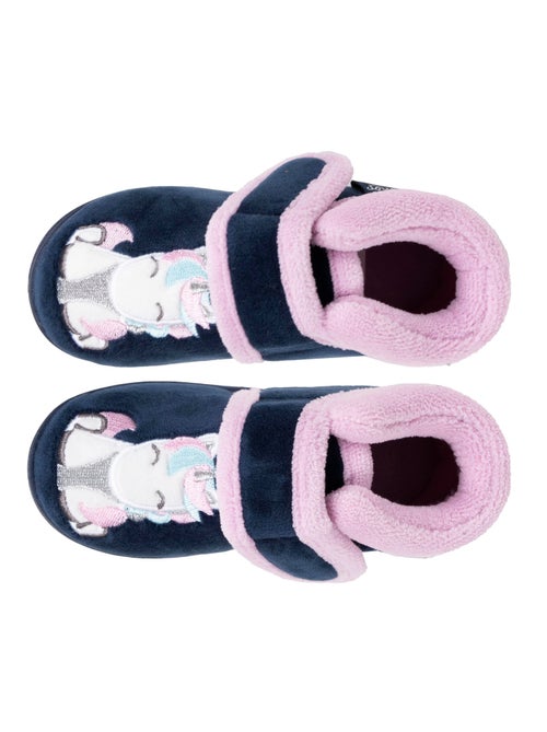 Zapatillas botines microvellón con sujeción reforzada, bebé niña Isotoner - Kiabi