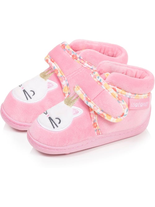 Zapatillas botines microvellón con sujeción reforzada, bebé niña isotoner - Kiabi Zapatillas botines microvellón con sujeción reforzada, bebé niña isotoner - Kiabi