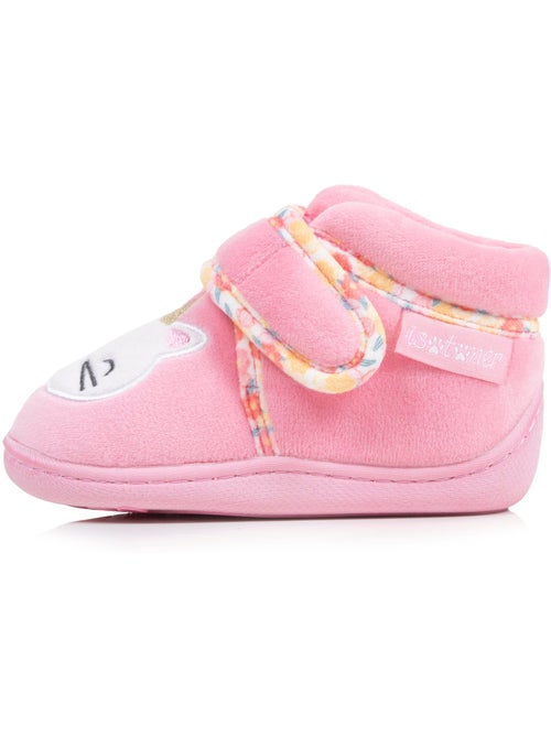 Zapatillas botines microvellón con sujeción reforzada, bebé niña isotoner - Kiabi Zapatillas botines microvellón con sujeción reforzada, bebé niña isotoner - Kiabi