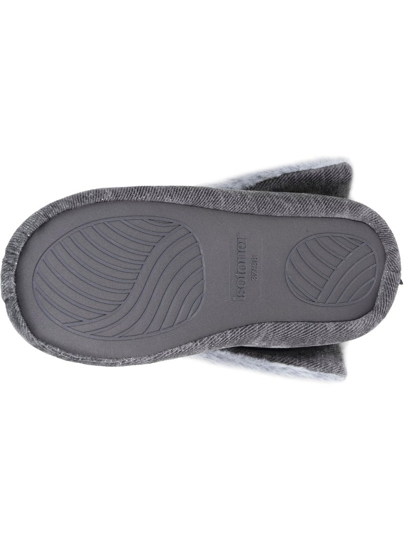 Zapatillas botines  mujer isotoner Gris oscuro - Kiabi