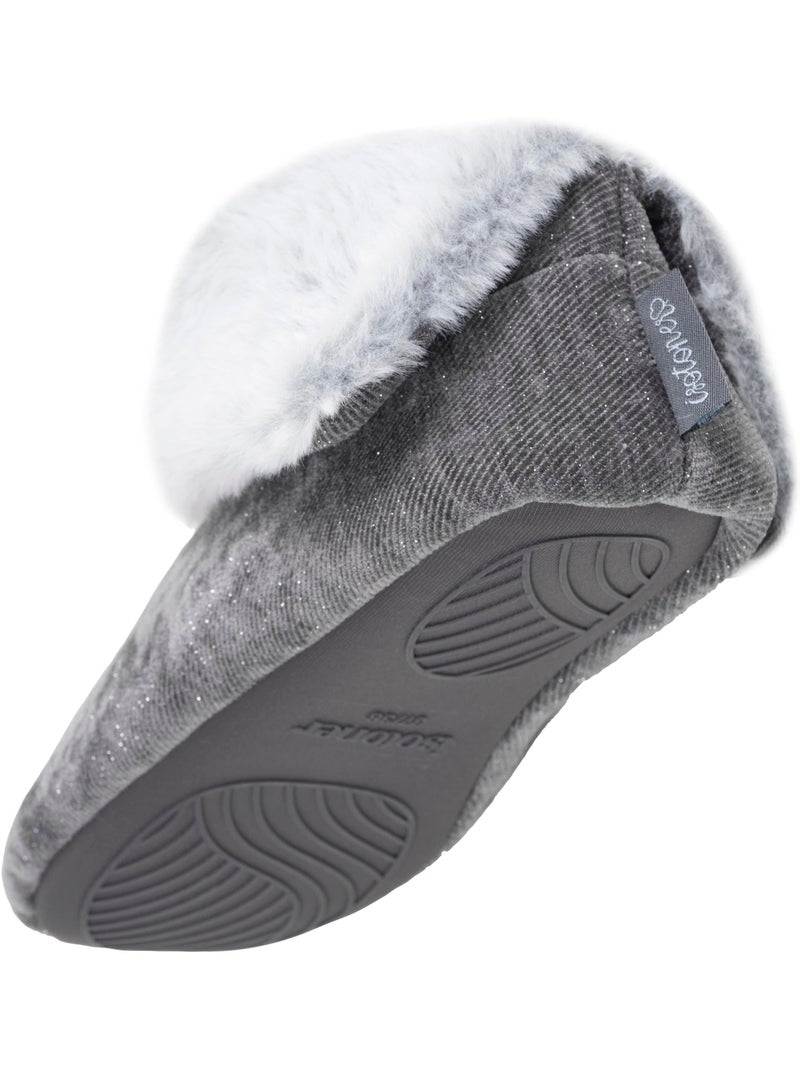 Zapatillas botines  mujer isotoner Gris oscuro - Kiabi