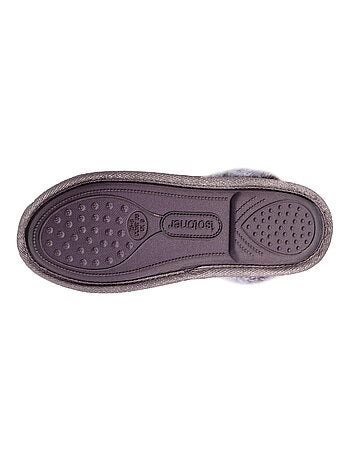 Zapatillas botines muy cómoda y cálida, con forro y ribete mujer
