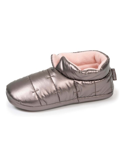 Zapatillas botines nylon metalizado, suela antideslizante mujer Isotoner - Kiabi
