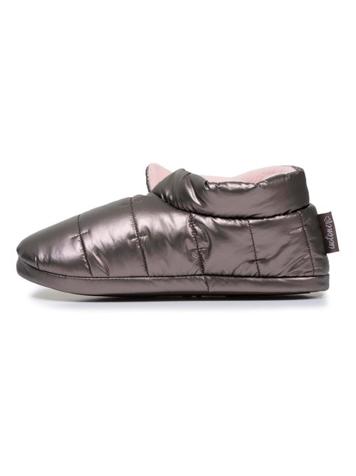 Zapatillas botines nylon metalizado, suela antideslizante mujer Isotoner - Kiabi