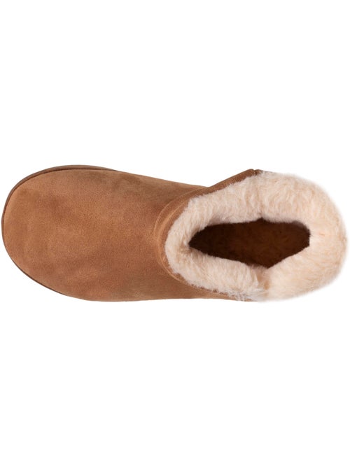 Zapatillas botines parte superior de cuero, suela de mujer isotoner - Kiabi Zapatillas botines parte superior de cuero, suela de mujer isotoner - Kiabi