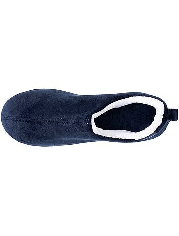 Zapatillas botines plantilla ergonómica microvelour con mujer Isotoner