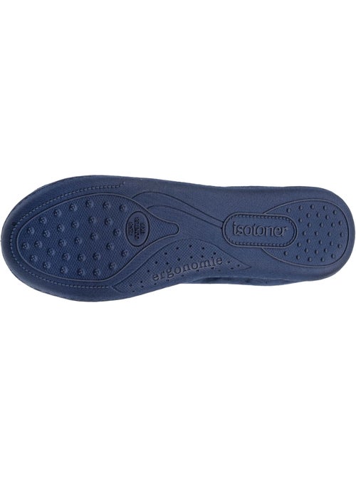 Zapatillas botines plantilla ergonómica microvelour con mujer Isotoner - Kiabi