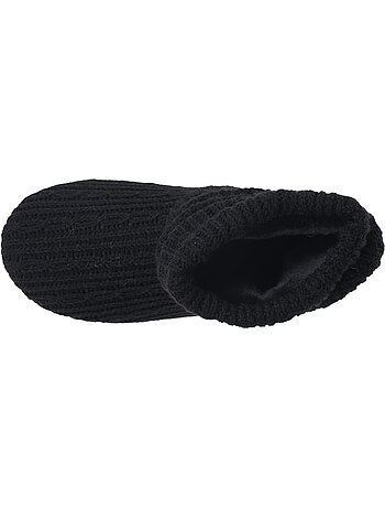 Zapatillas botines punto de raso y lazo mujer isotoner