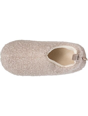 Zapatillas botines sherpa, suela antideslizante mujer isotoner
