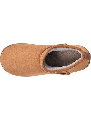Zapatillas botines suede - suela con tacos hombre isotoner