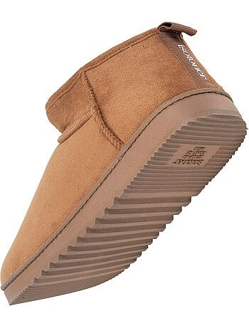 Zapatillas botines suede - suela con tacos hombre isotoner