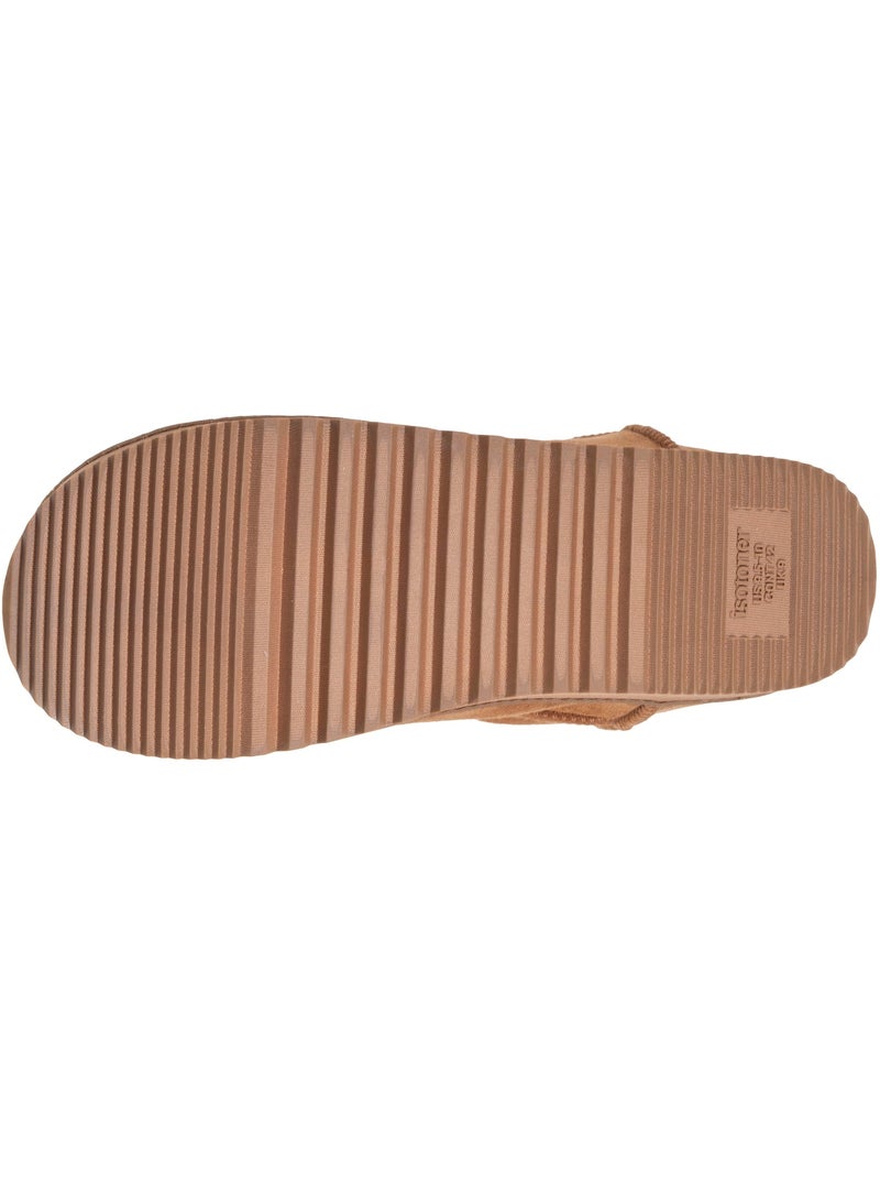 Zapatillas botines suede - suela con tacos hombre isotoner Camel - Kiabi