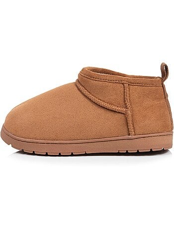 Zapatillas botines suede - suela con tacos niño isotoner