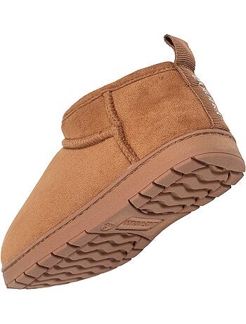 Zapatillas botines suede - suela con tacos niño isotoner