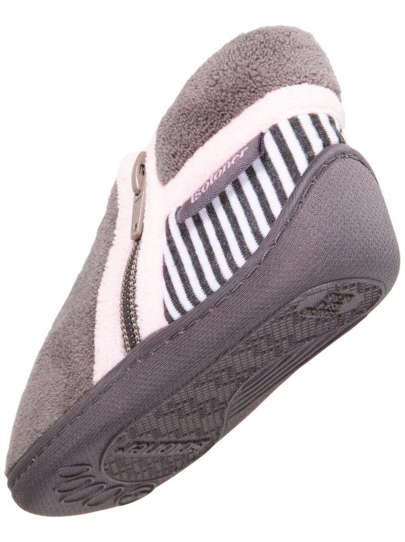 Zapatillas botines suela antideslizante bebé niña Isotoner Gris gris - Kiabi