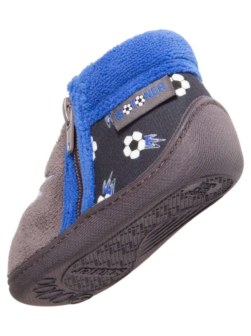 Zapatillas botines suela antideslizante bebé niño Isotoner Gris gris - Kiabi