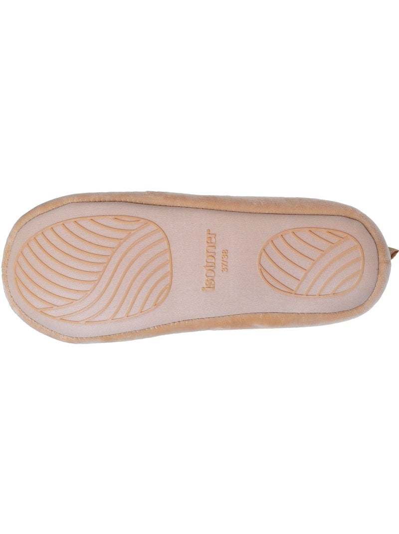 Zapatillas botines suela antideslizante mujer isotoner Beige - Kiabi