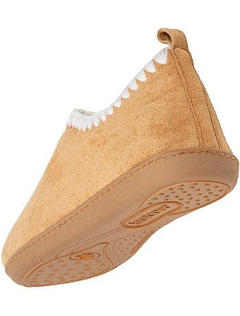 Zapatillas botines plantilla ergonómica microvelour con mujer Isotoner