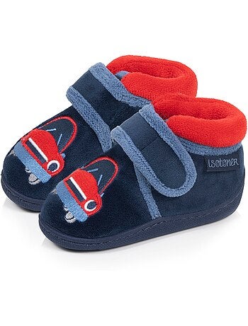 Zapatillas botines terciopelo con sujeción reforzada, bebé niño Isotoner