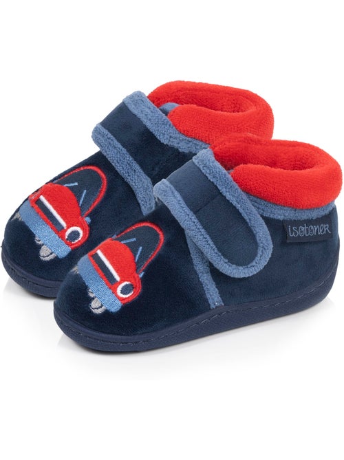 Zapatillas botines terciopelo con sujeción reforzada, bebé niño Isotoner - Kiabi
