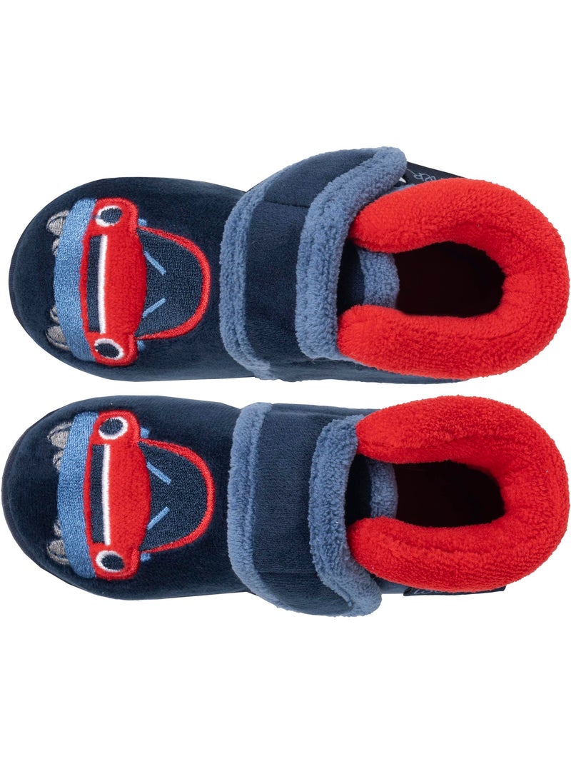 Zapatillas botines terciopelo con sujeción reforzada, bebé niño Isotoner Azul marino - Kiabi