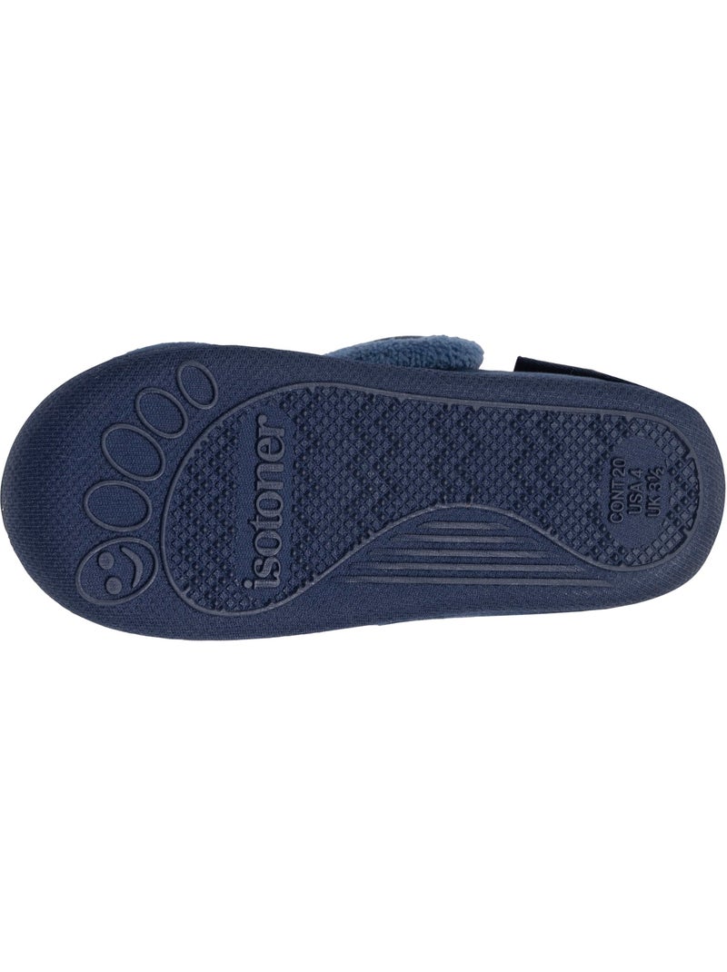 Zapatillas botines terciopelo con sujeción reforzada, bebé niño Isotoner Azul marino - Kiabi