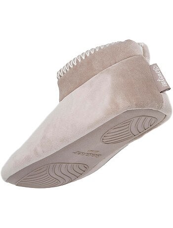 Zapatillas botines terciopelo, suela de goma antideslizante mujer