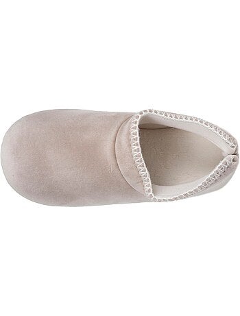 Zapatillas botines terciopelo, suela de goma antideslizante mujer Isotoner