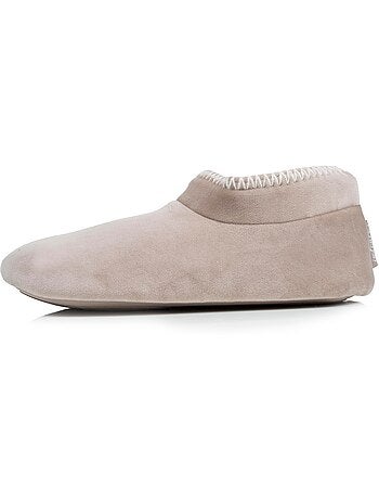 Zapatillas botines terciopelo, suela de goma antideslizante mujer Isotoner