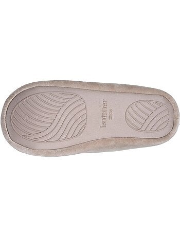 Zapatillas botines terciopelo, suela de goma antideslizante mujer Isotoner