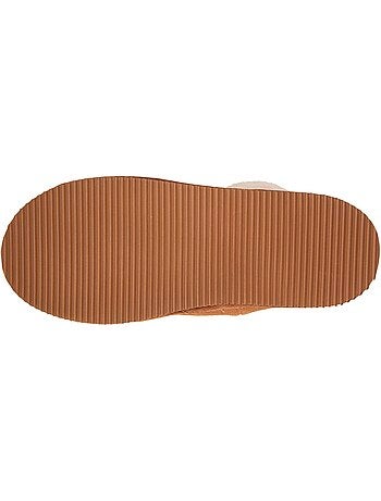 Zapatillas botines ultracómoda y muy cálida, con forro de mujer isotoner