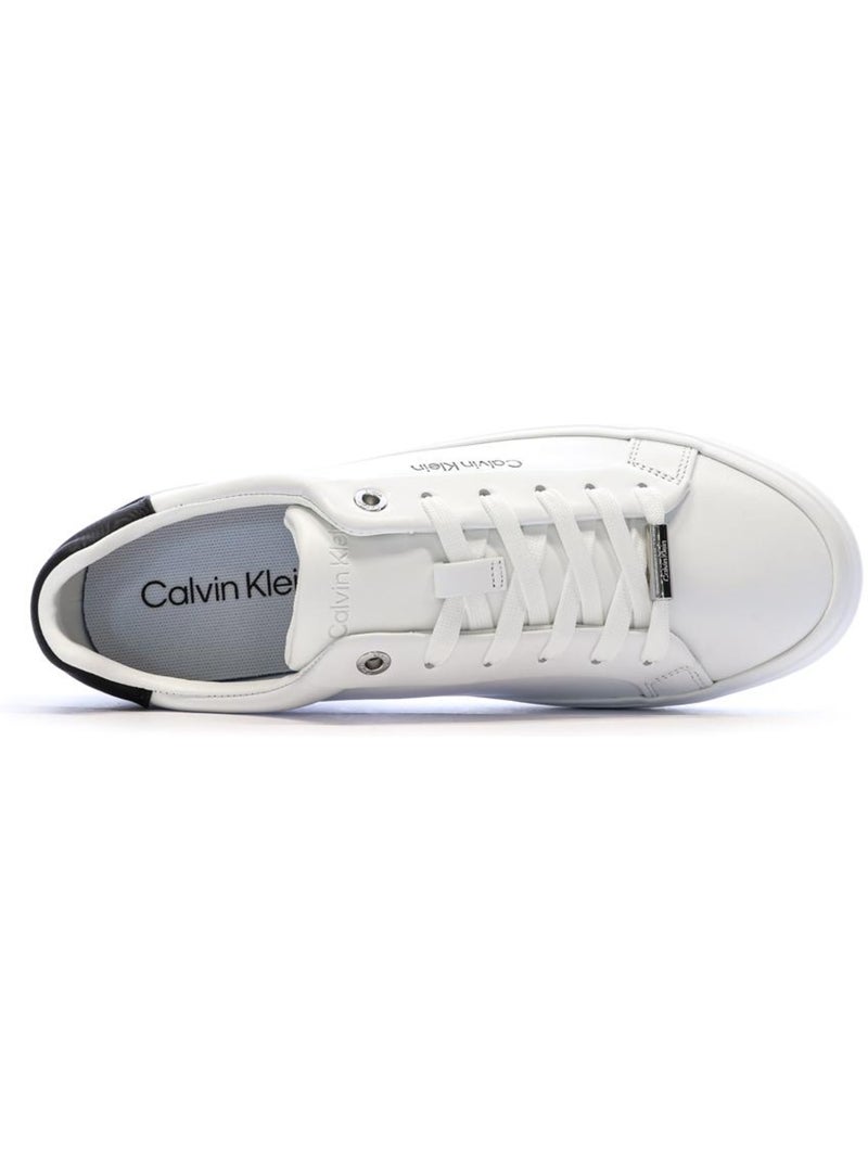 Zapatillas Calvin Klein Jeans de Encaje para Mujer Blanco - Kiabi