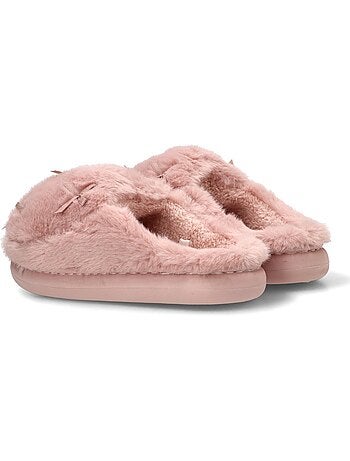 Zapatillas casa casa punta cerrada mujer suela plana - traviata