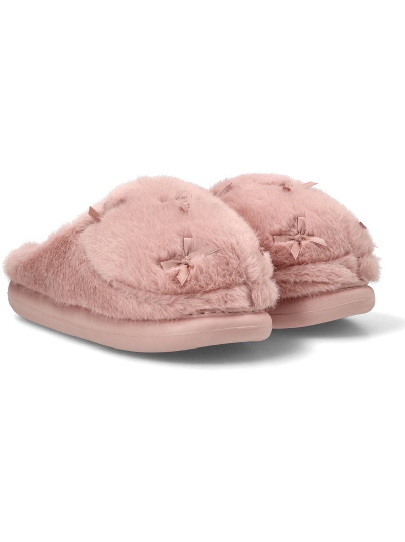 Zapatillas casa casa punta cerrada mujer suela plana - traviata Rosa - Kiabi