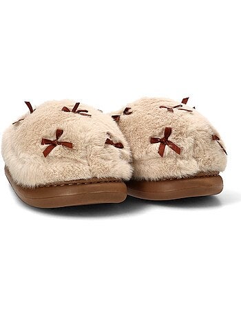 Zapatillas casa casa punta cerrada mujer suela plana - traviata