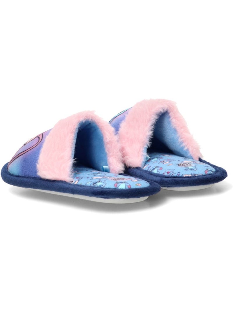 Zapatillas casa casa punta cerrada niña suela plana - luna collection Azul - Kiabi