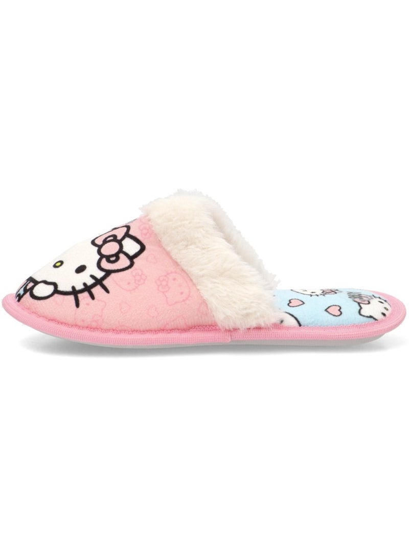 Zapatillas casa casa punta cerrada niña suela plana - luna collection Rosa - Kiabi