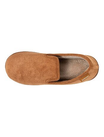 Zapatillas cerradas ante, cálido, cómodo hombre Isotoner