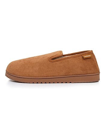 Zapatillas cerradas ante, cálido, cómodo hombre Isotoner