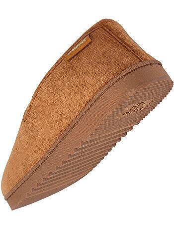 Zapatillas cerradas ante, cálido, cómodo hombre Isotoner