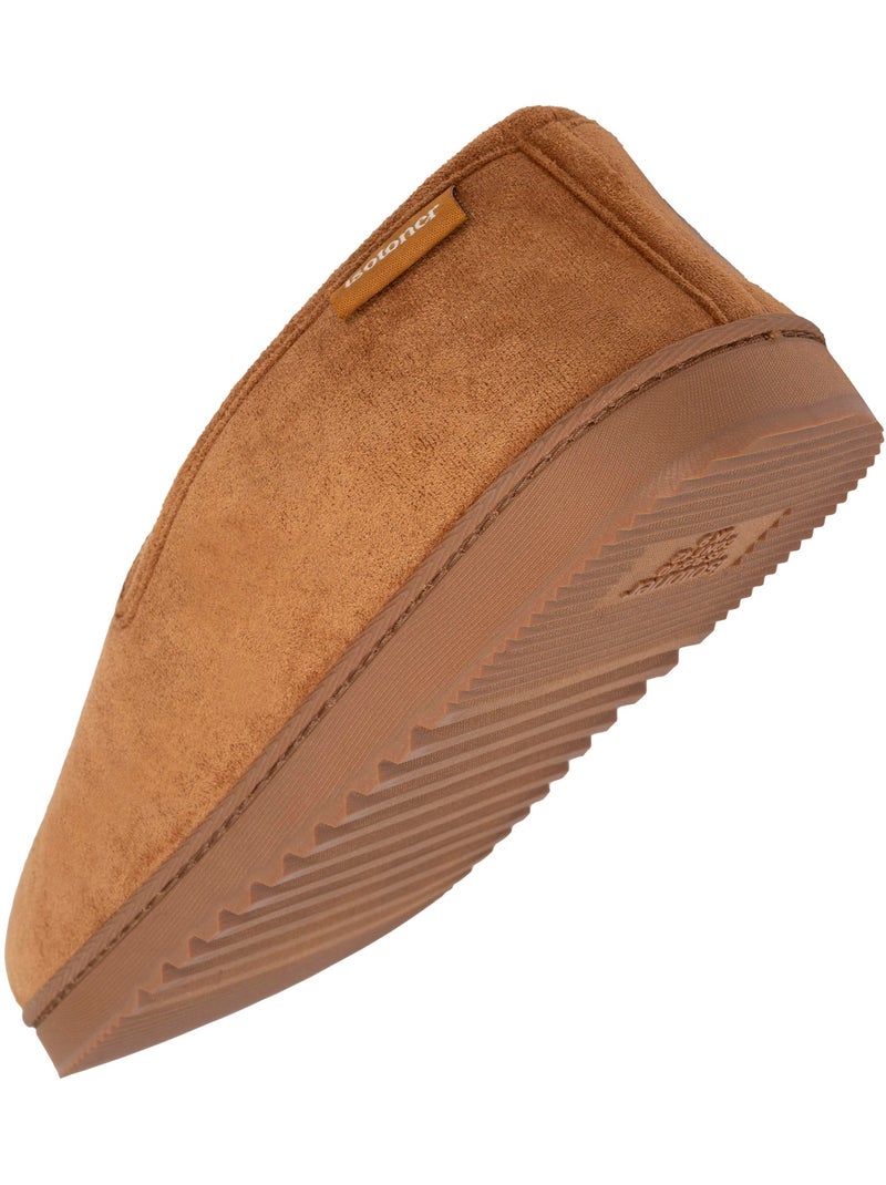 Zapatillas cerradas ante, cálido, cómodo hombre Isotoner Camel - Kiabi