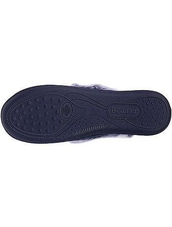 Zapatillas cerradas detalles de piel sintética mujer isotoner