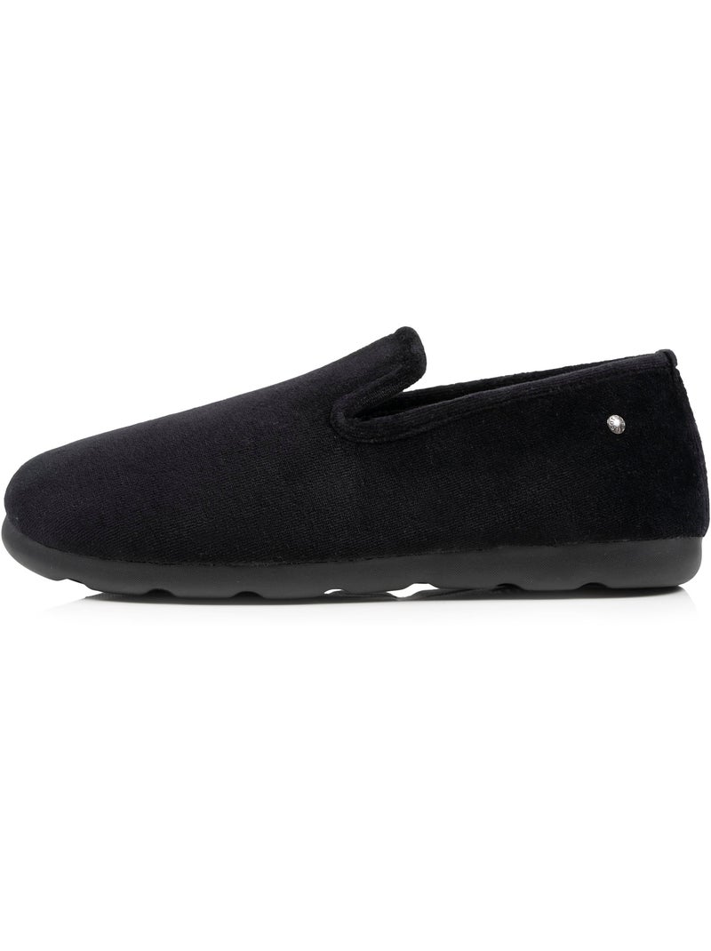 Zapatillas cerradas flexible, ultra cómoda y ligera, suela hombre Isotoner Gris negro - Kiabi