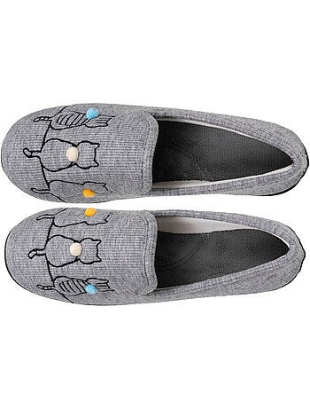 Zapatillas cerradas flexible, ultra cómoda y ligera, suela mujer Isotoner