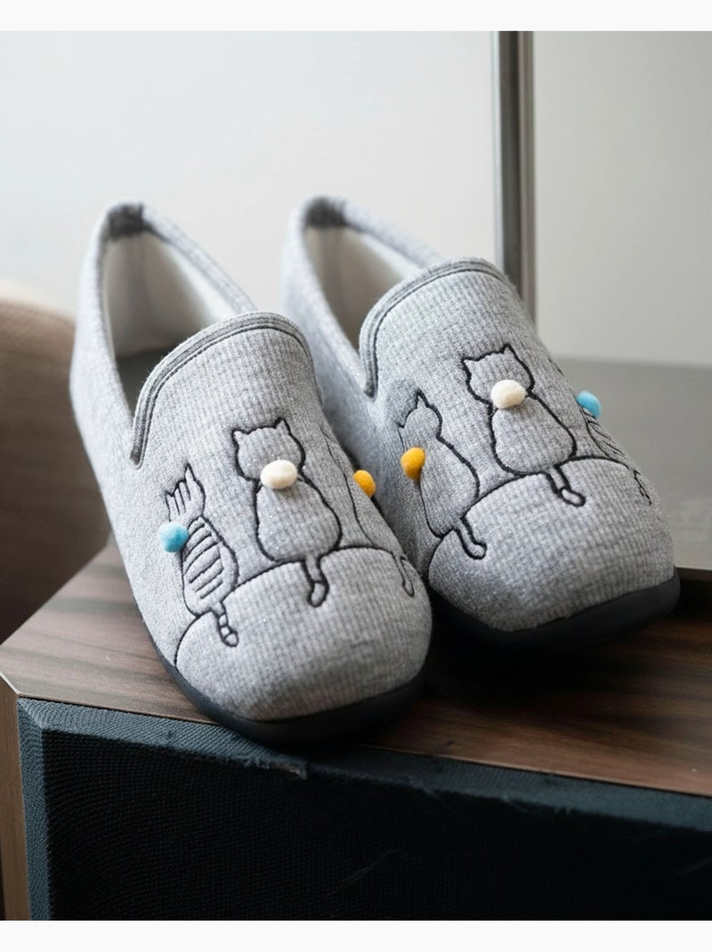 Zapatillas cerradas flexible, ultra cómoda y ligera, suela mujer Isotoner Gris - Kiabi