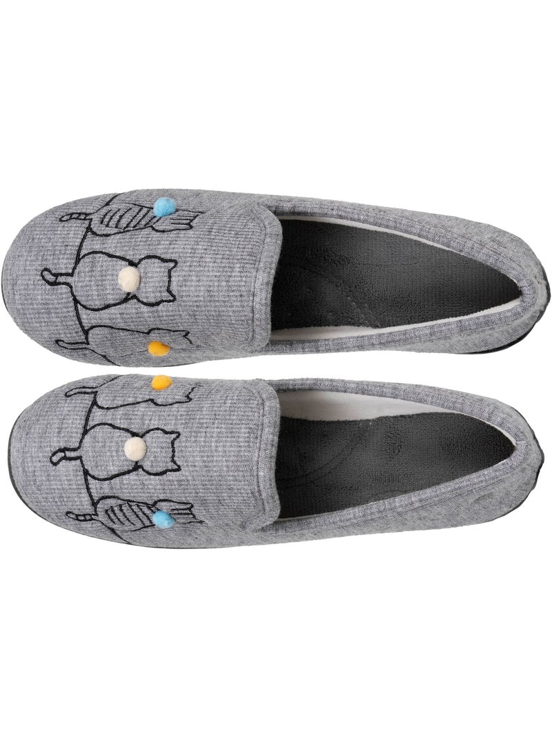 Zapatillas cerradas flexible, ultra cómoda y ligera, suela mujer Isotoner Gris - Kiabi