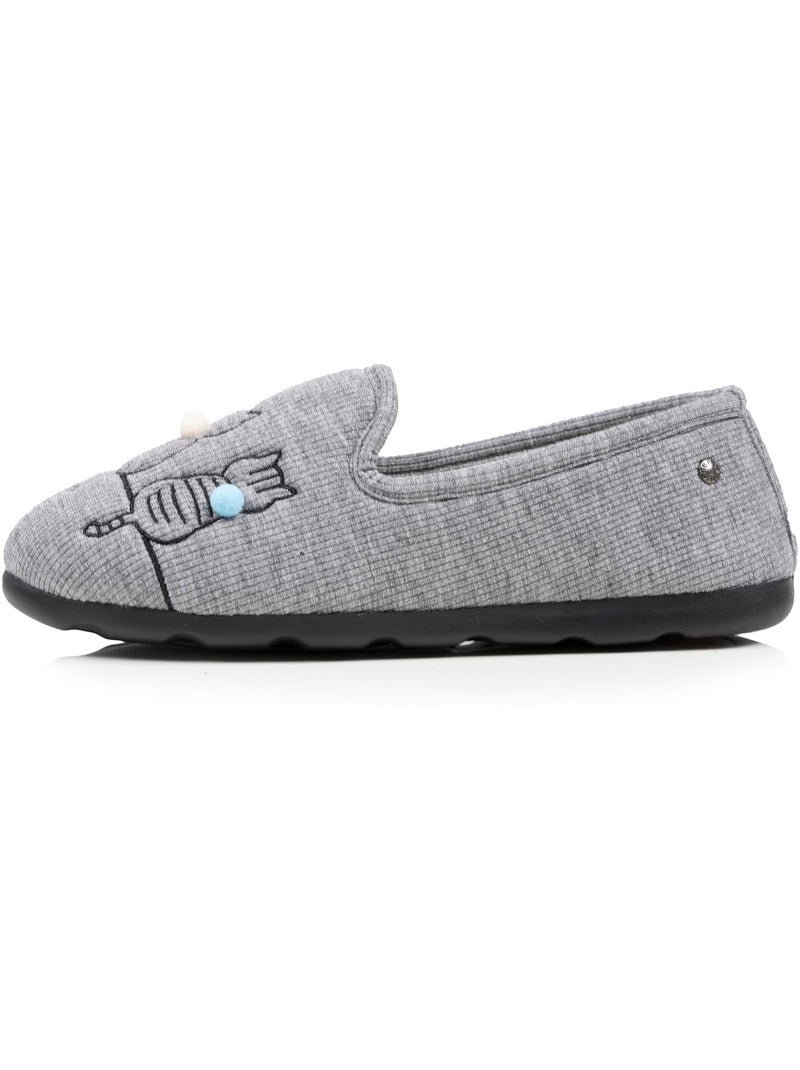 Zapatillas cerradas flexible, ultra cómoda y ligera, suela mujer Isotoner Gris - Kiabi